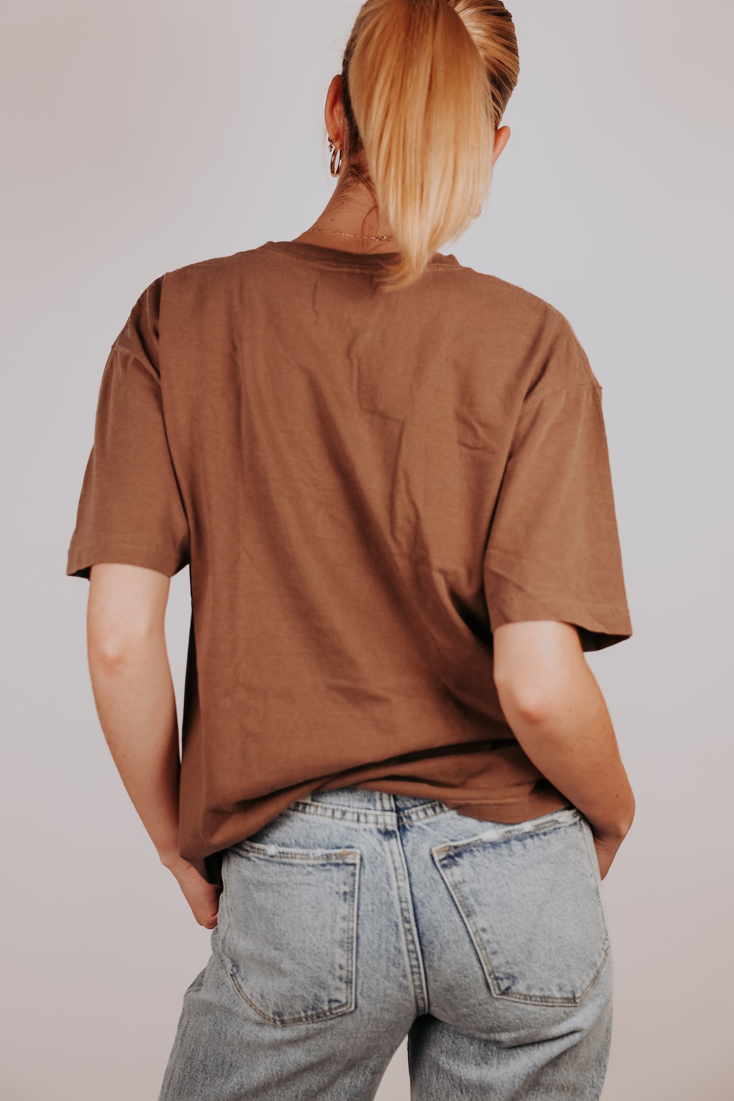 Jesus Saves Coffee Brown Tee