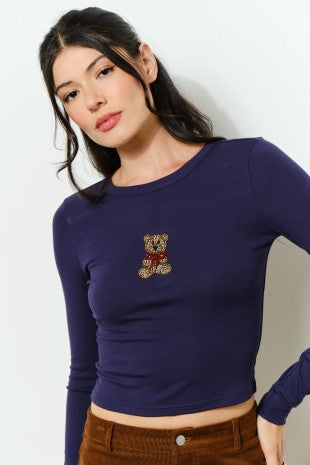 Beaded Bear Top