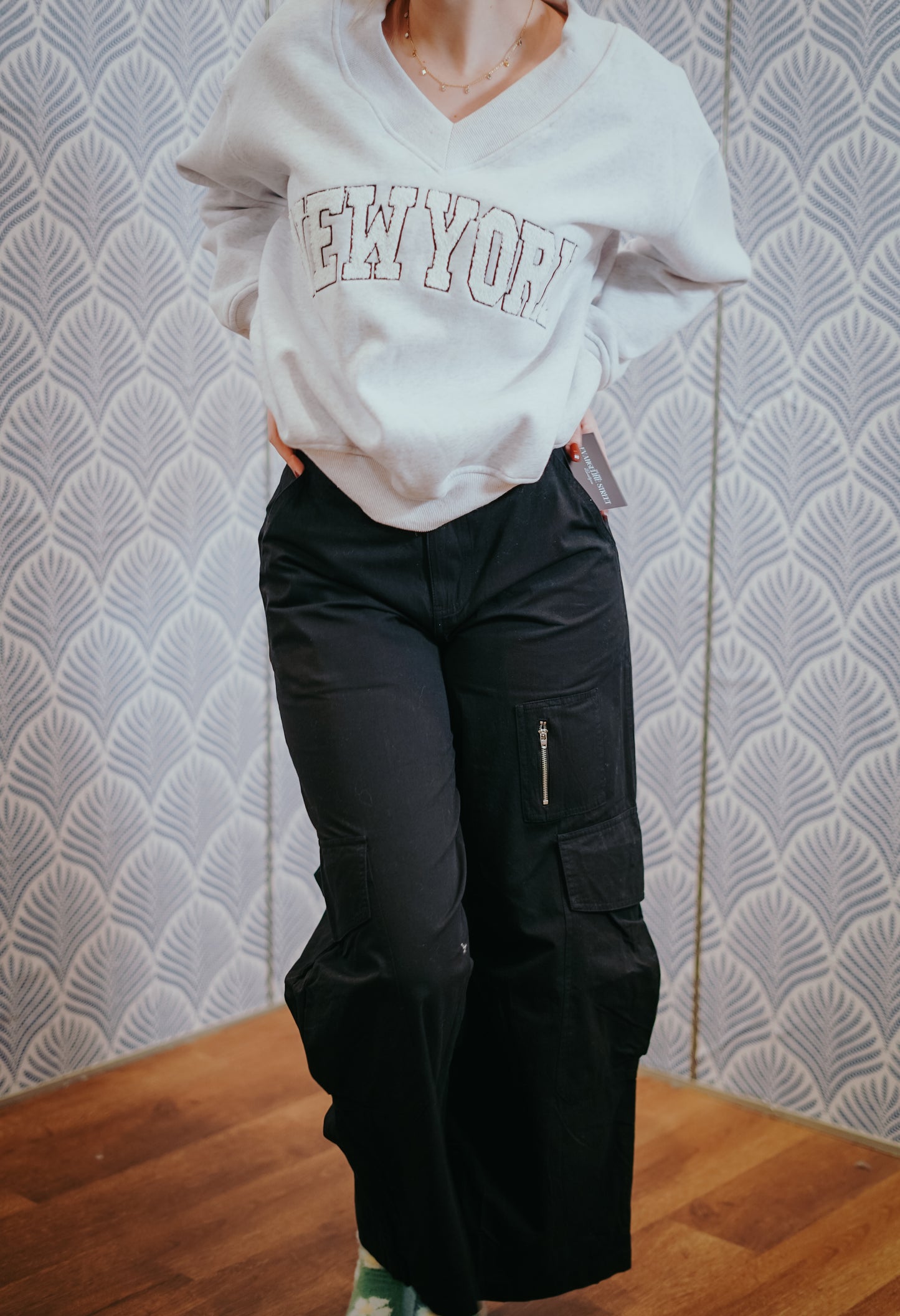 Black Madison Cargo Pants