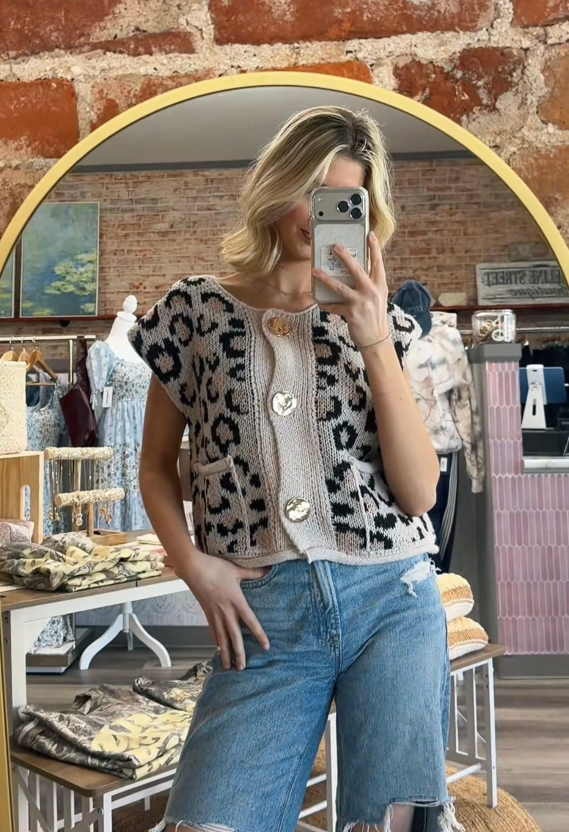 Ashley Leopard Vest