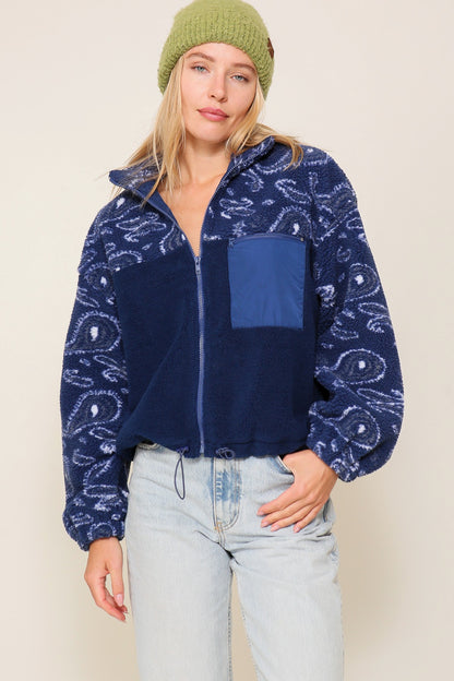 Lydia Sherpa Zip Up