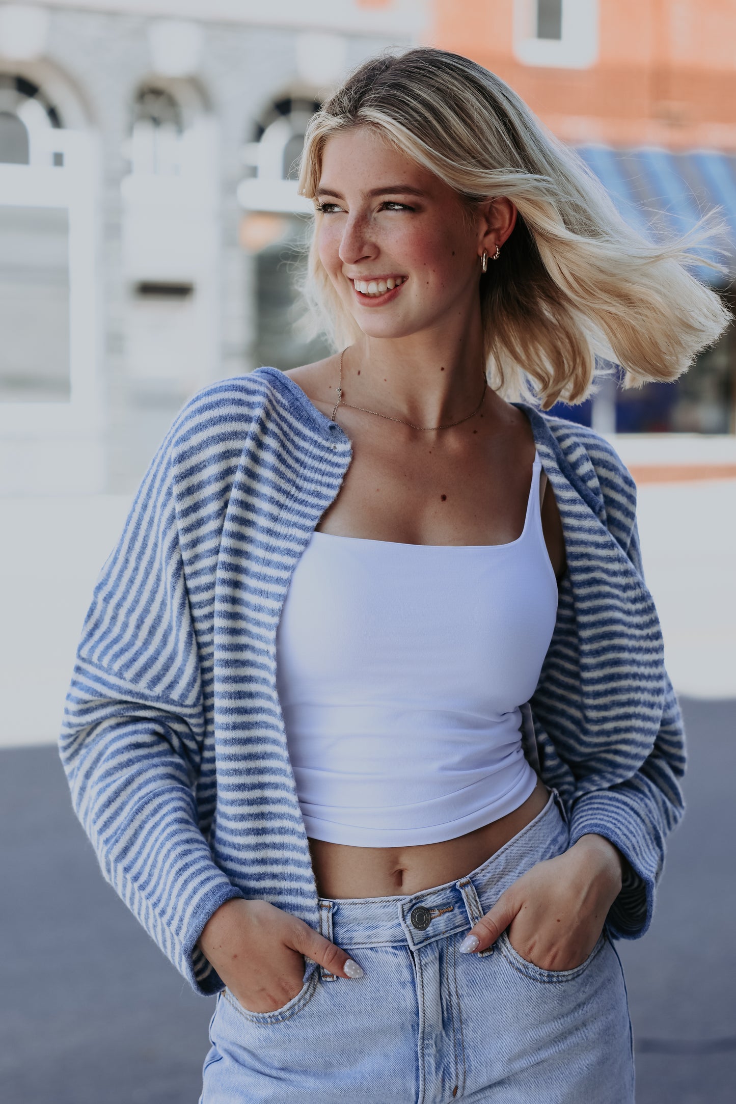 Marley Lightweight Striped Cardigan