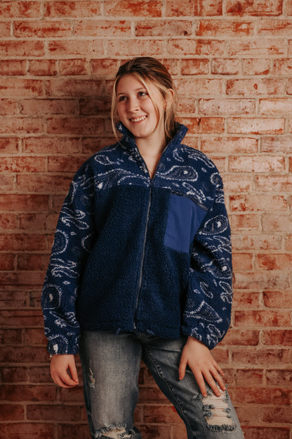 Lydia Sherpa Zip Up
