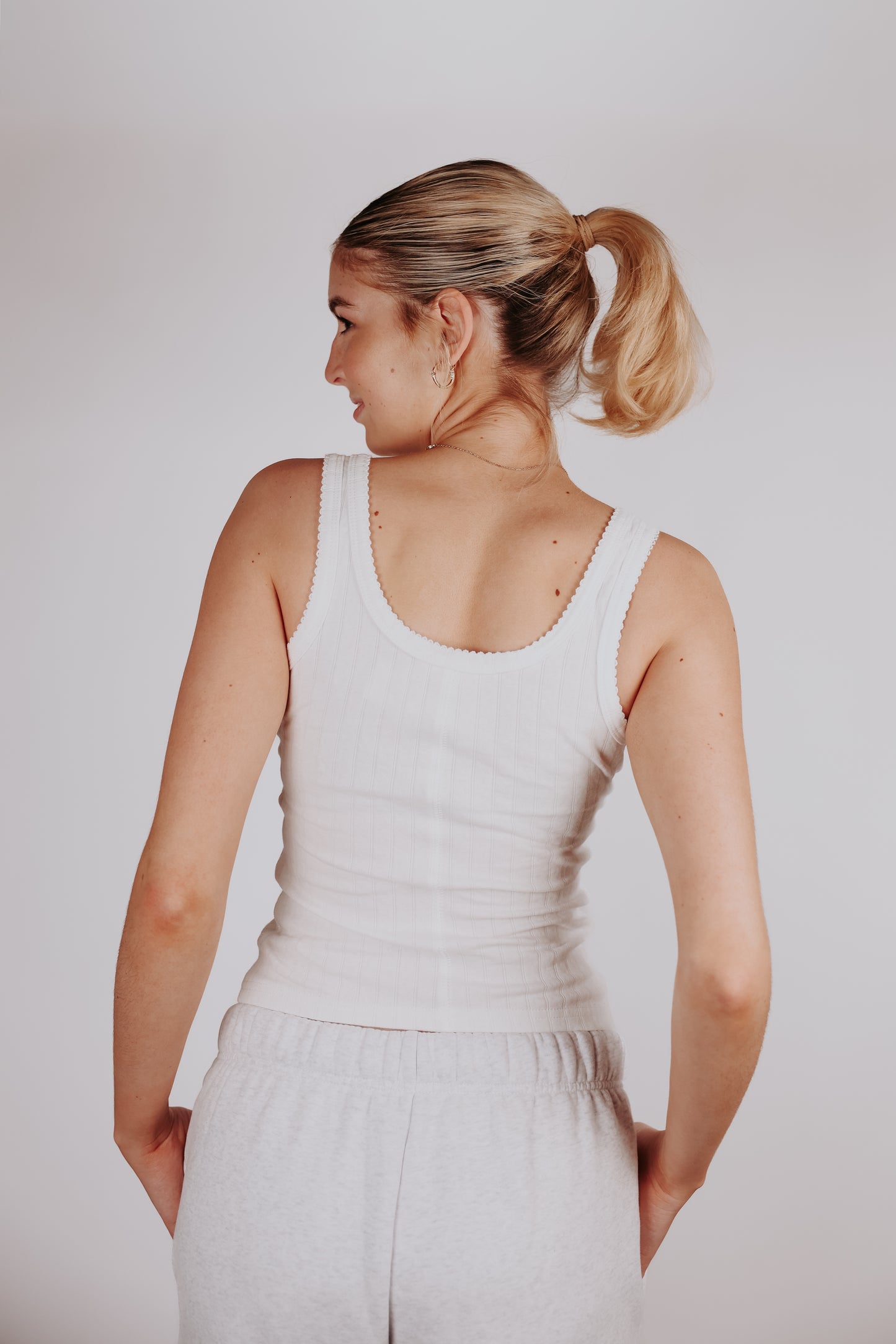 Lilla Button Tank