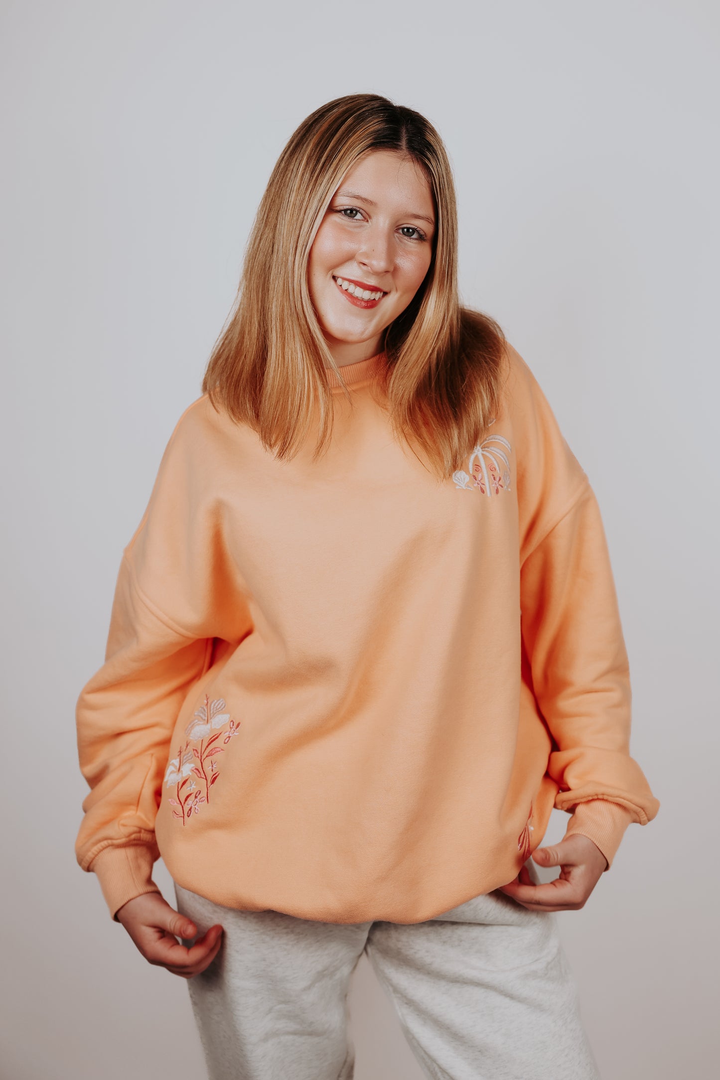Sherbet Palm Sweatshirt