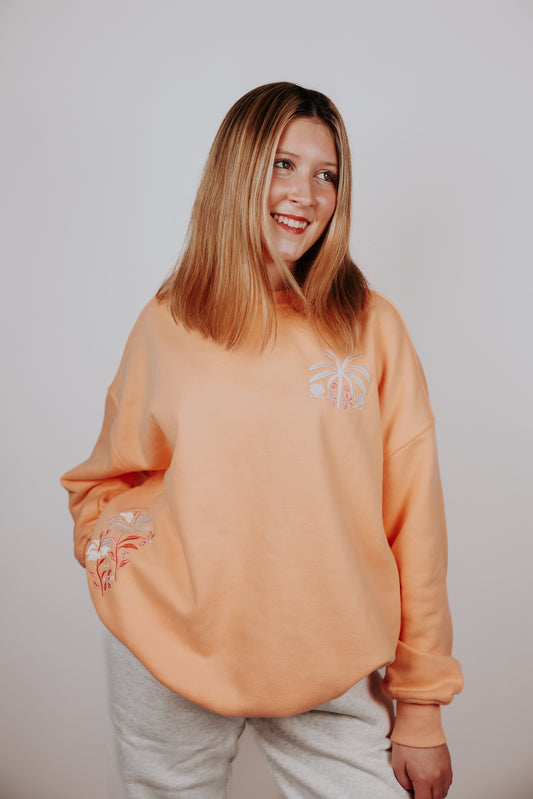 Sherbet Palm Sweatshirt