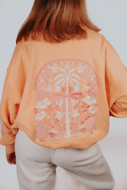 Sherbet Palm Sweatshirt