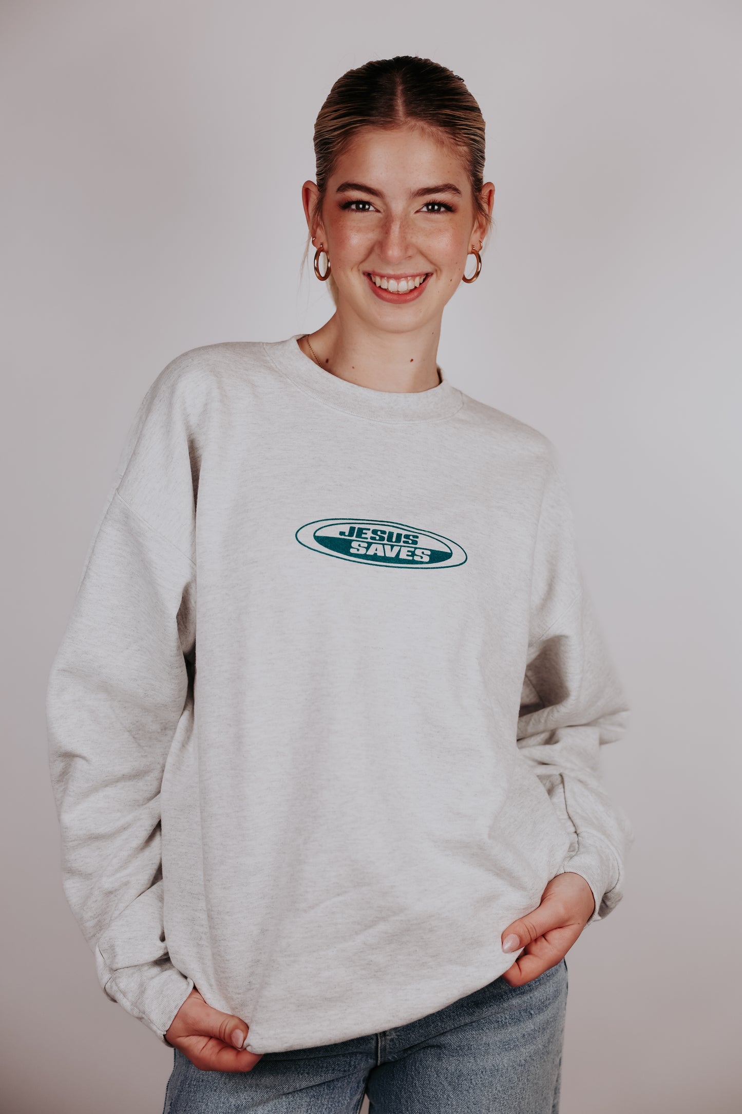 Jesus Saves Crewneck