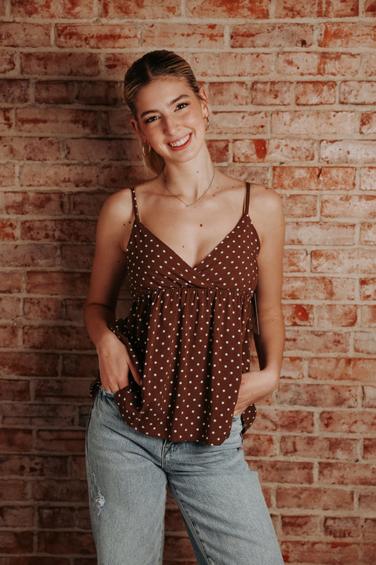 Amelia Polka Dot Top