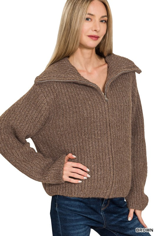 Sierra Sweater Zip Up