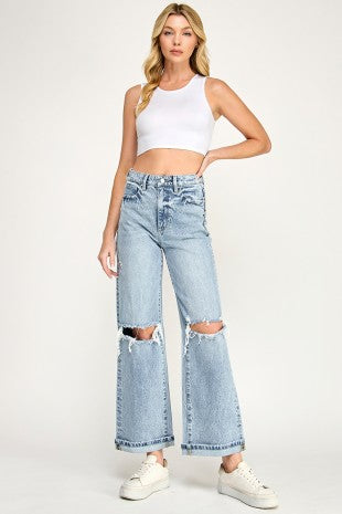 Hailey Cuffed Wide Leg