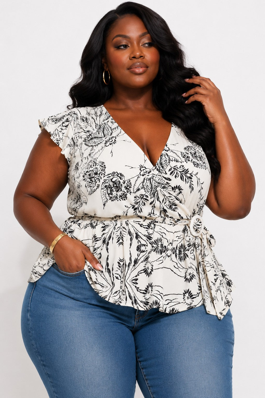 Josie Floral Peplum Top