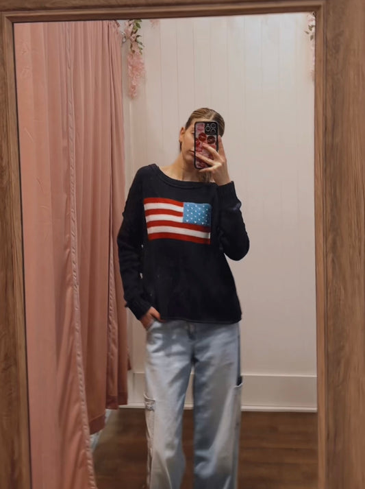 Amelia Flag Sweater
