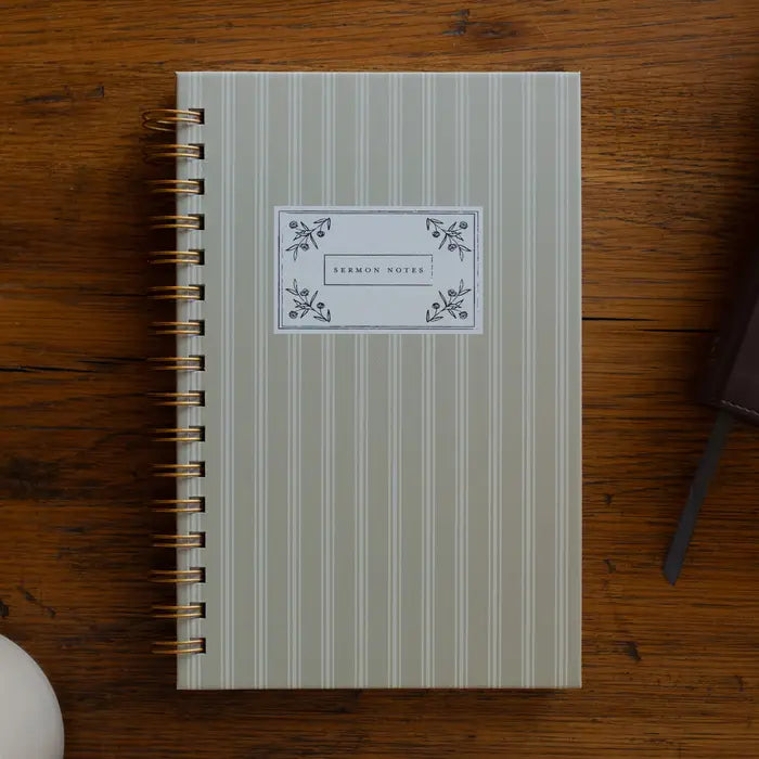 Sermon Notes Journal Pale Stripes